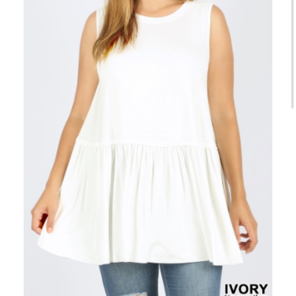 White plus sized shirt